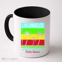 Los Angeles Santa Monica Beach Coffee Mug thumb 0