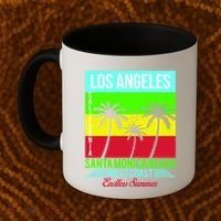Los Angeles Santa Monica Beach Coffee Mug thumb 2