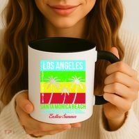 Los Angeles Santa Monica Beach Coffee Mug thumb 3