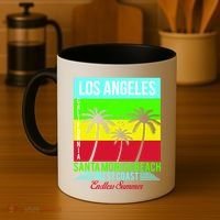 Los Angeles Santa Monica Beach Coffee Mug thumb 4