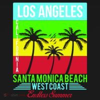 Los Angeles Santa Monica Beach Women's Hoodie thumb 2