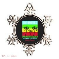 Los Angeles Santa Monica Beach Ornament thumb 0