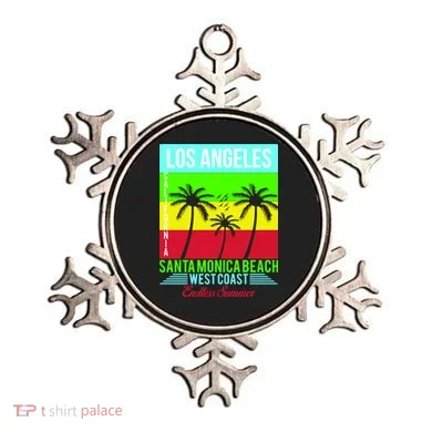 Los Angeles Santa Monica Beach Ornament