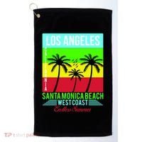 Los Angeles Santa Monica Beach Golf Towel thumb 0