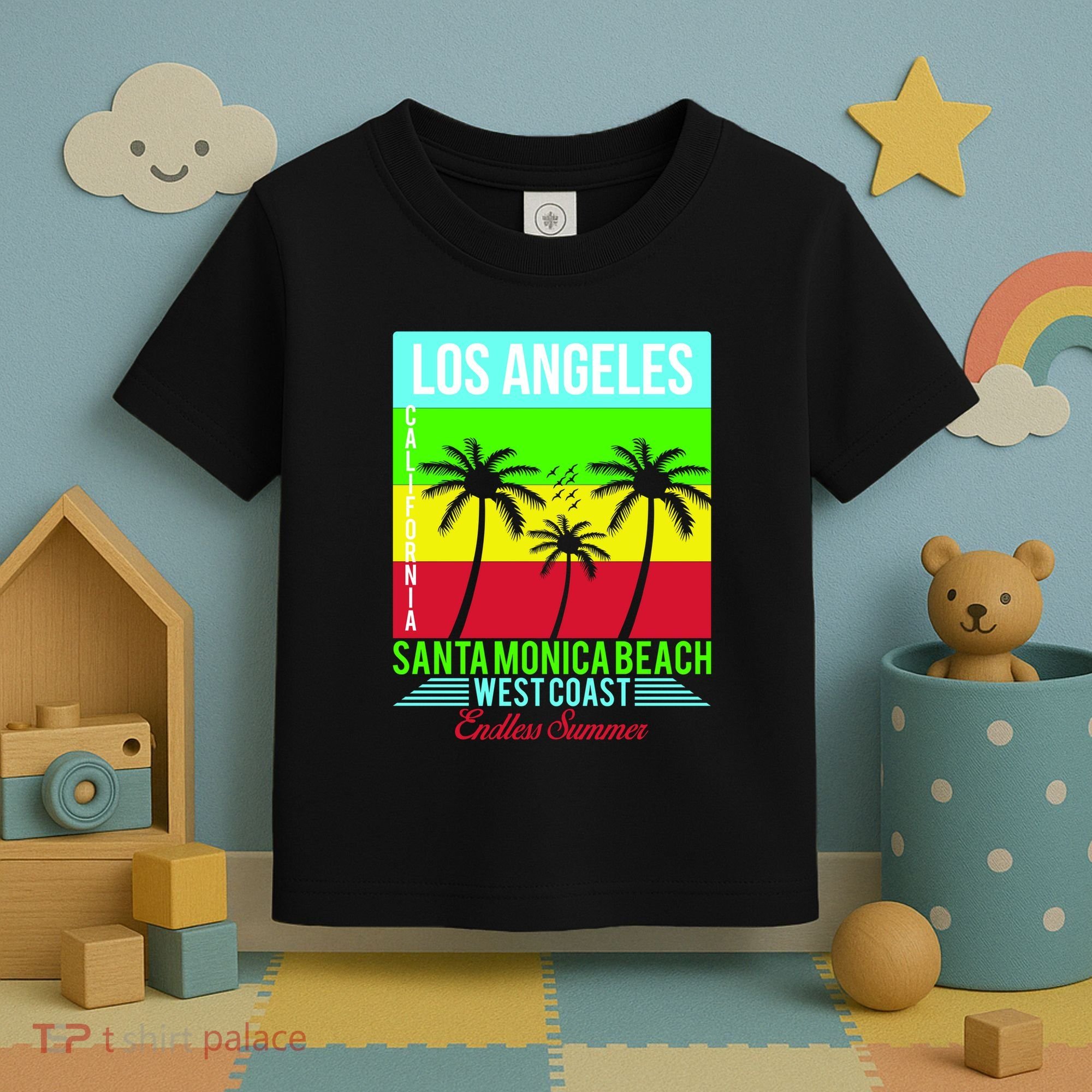 Los Angeles Santa Monica Beach Toddler T-Shirt