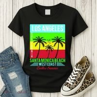 Los Angeles Santa Monica Beach Women's T-Shirt thumb 3