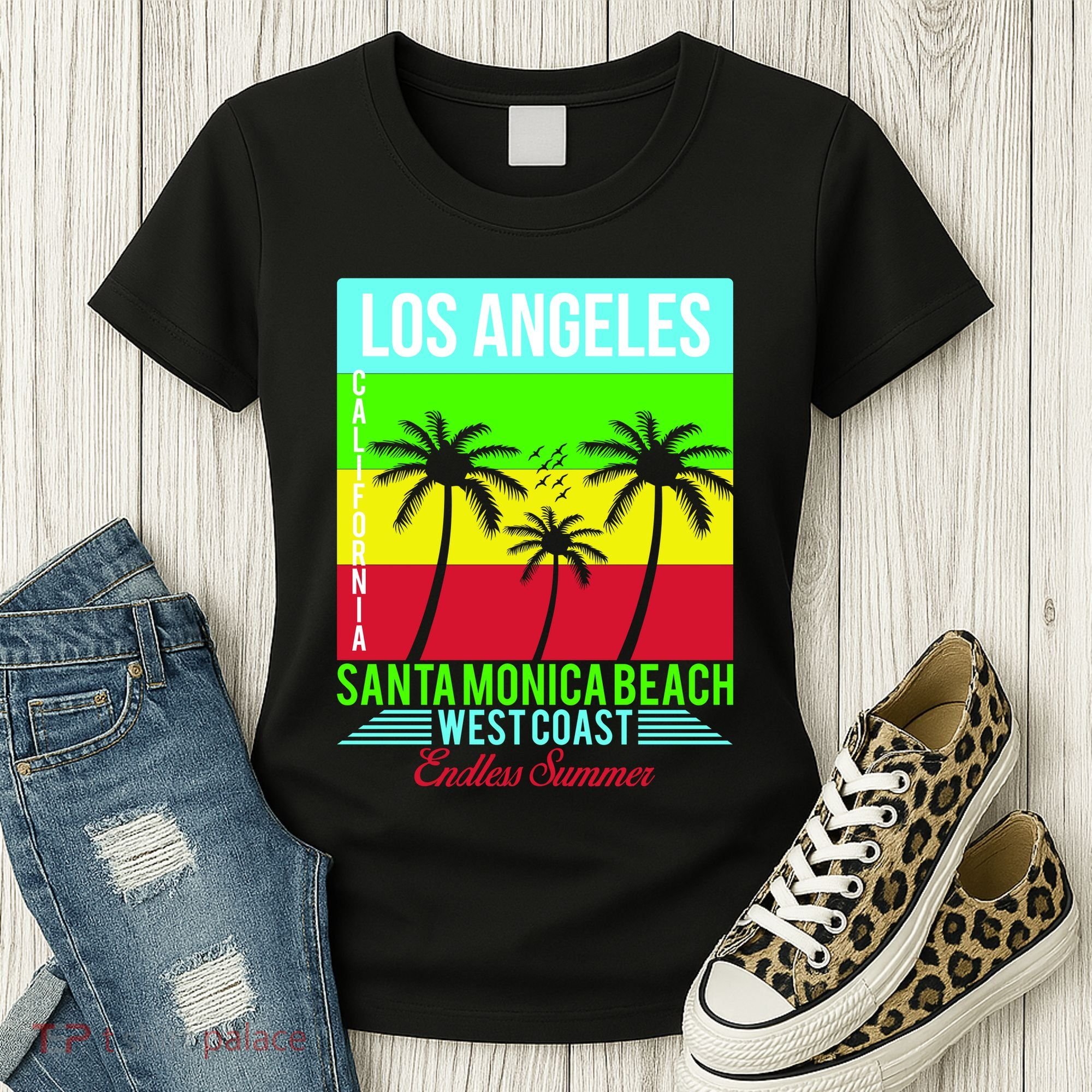 Los Angeles Santa Monica Beach Women's T-Shirt