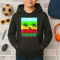Los Angeles Santa Monica Beach Kids Hoodie thumb 2