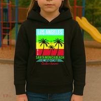 Los Angeles Santa Monica Beach Kids Hoodie thumb 3