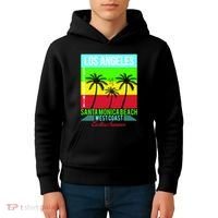 Los Angeles Santa Monica Beach Kids Hoodie thumb 4