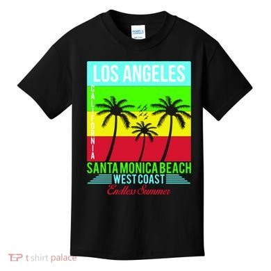 Los Angeles Santa Monica Beach Kids T-Shirt