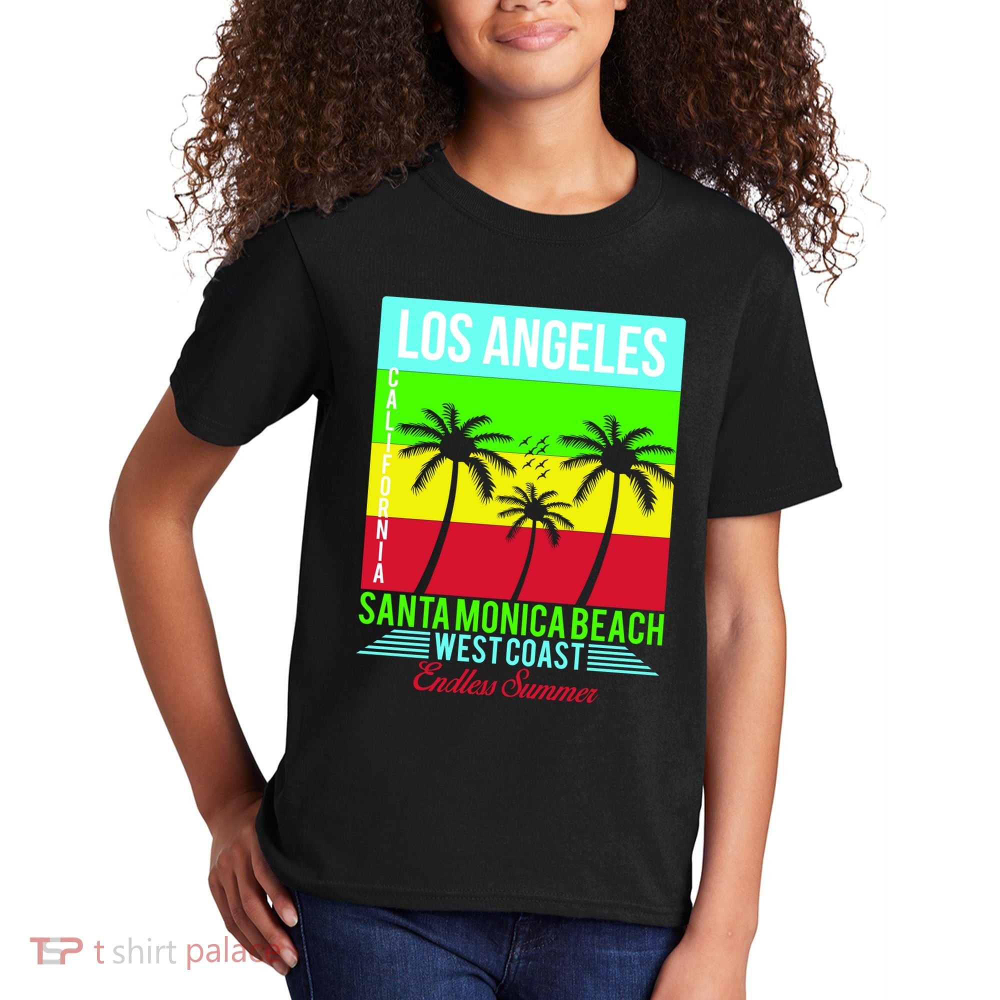 Los Angeles Santa Monica Beach Kids T-Shirt