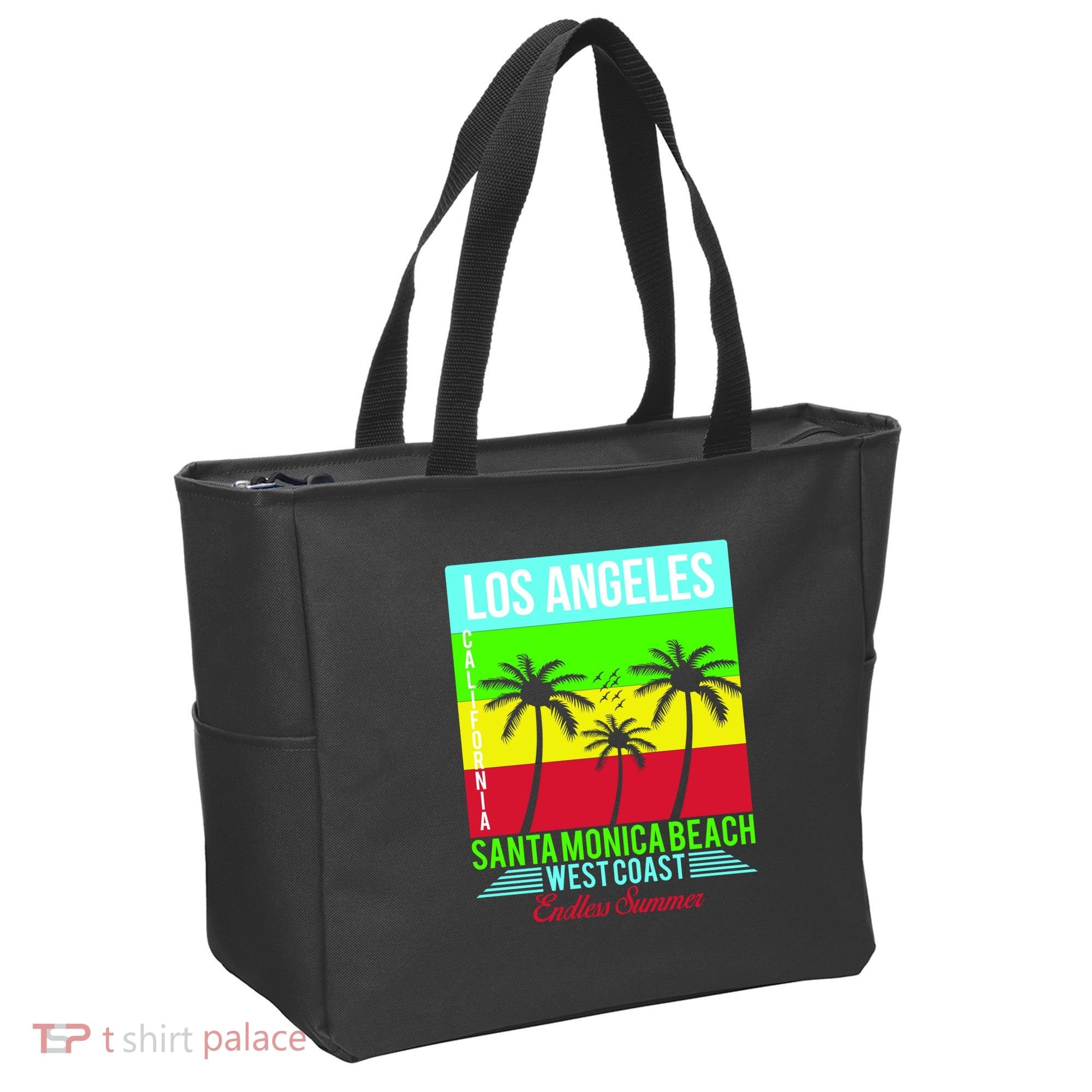 Los Angeles Santa Monica Beach Tote Bag
