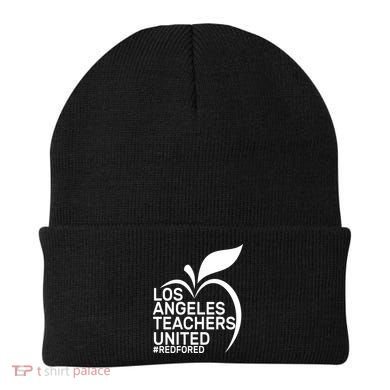 Los Angeles Teachers United Red For Ed Beanie