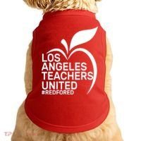 Los Angeles Teachers United Red For Ed Doggie Tank thumb 0