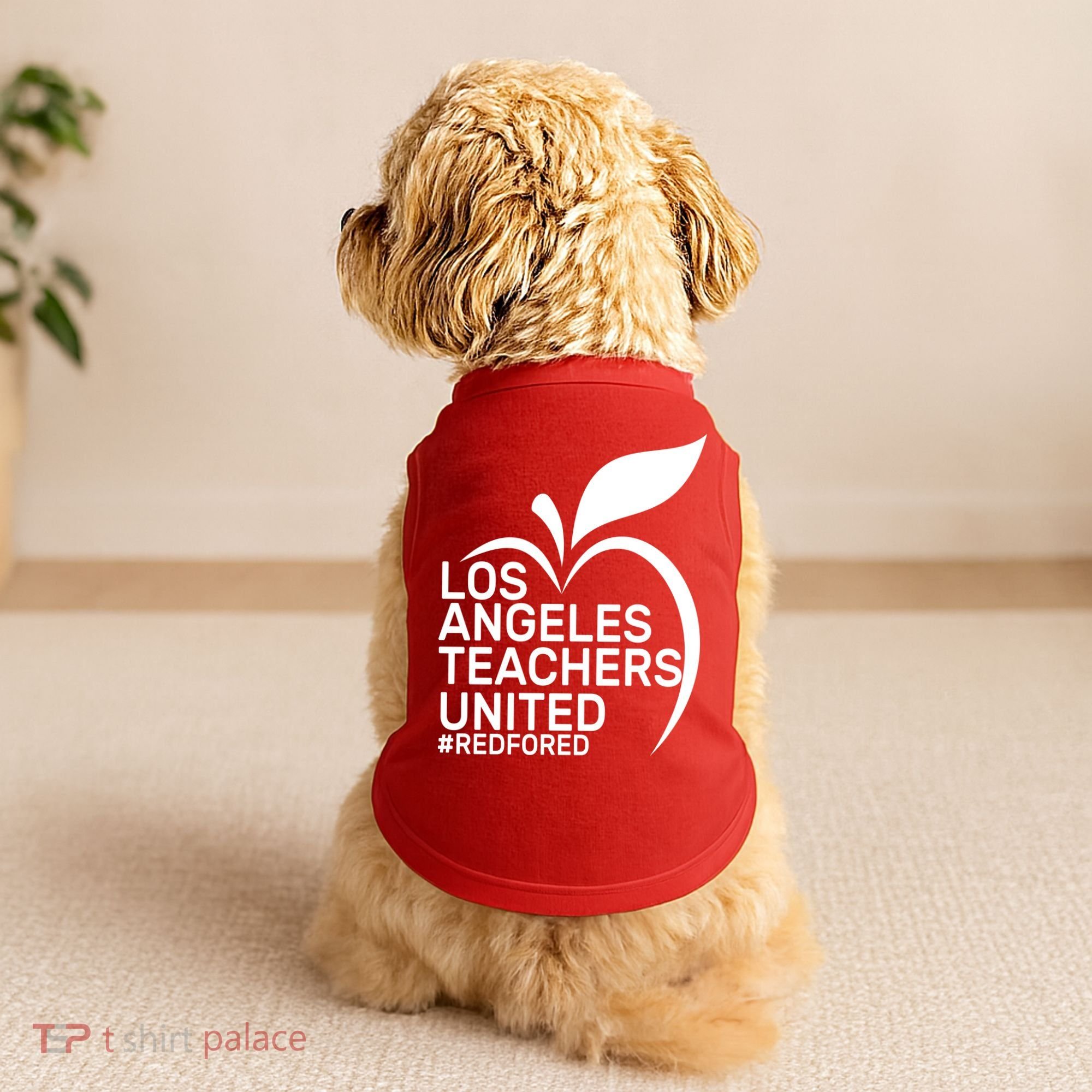 Los Angeles Teachers United Red For Ed Doggie Tank