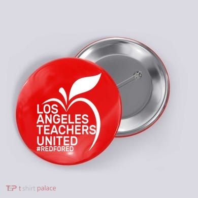 Los Angeles Teachers United Red For Ed Button