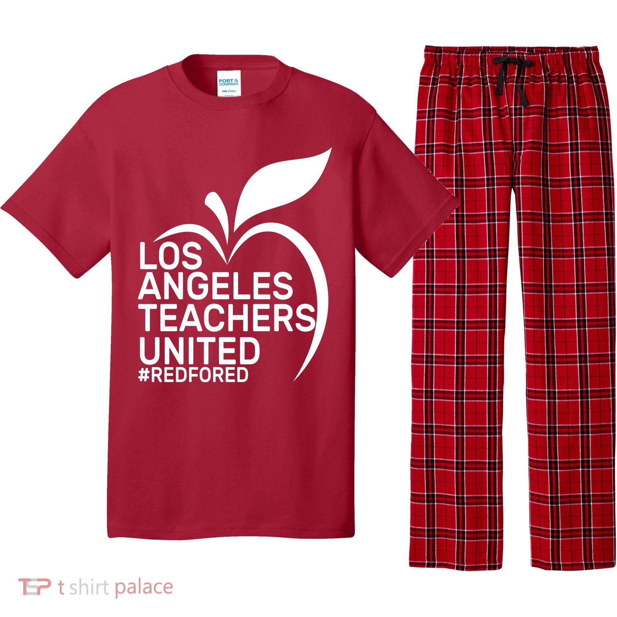 Los Angeles Teachers United Red For Ed Pajama Set