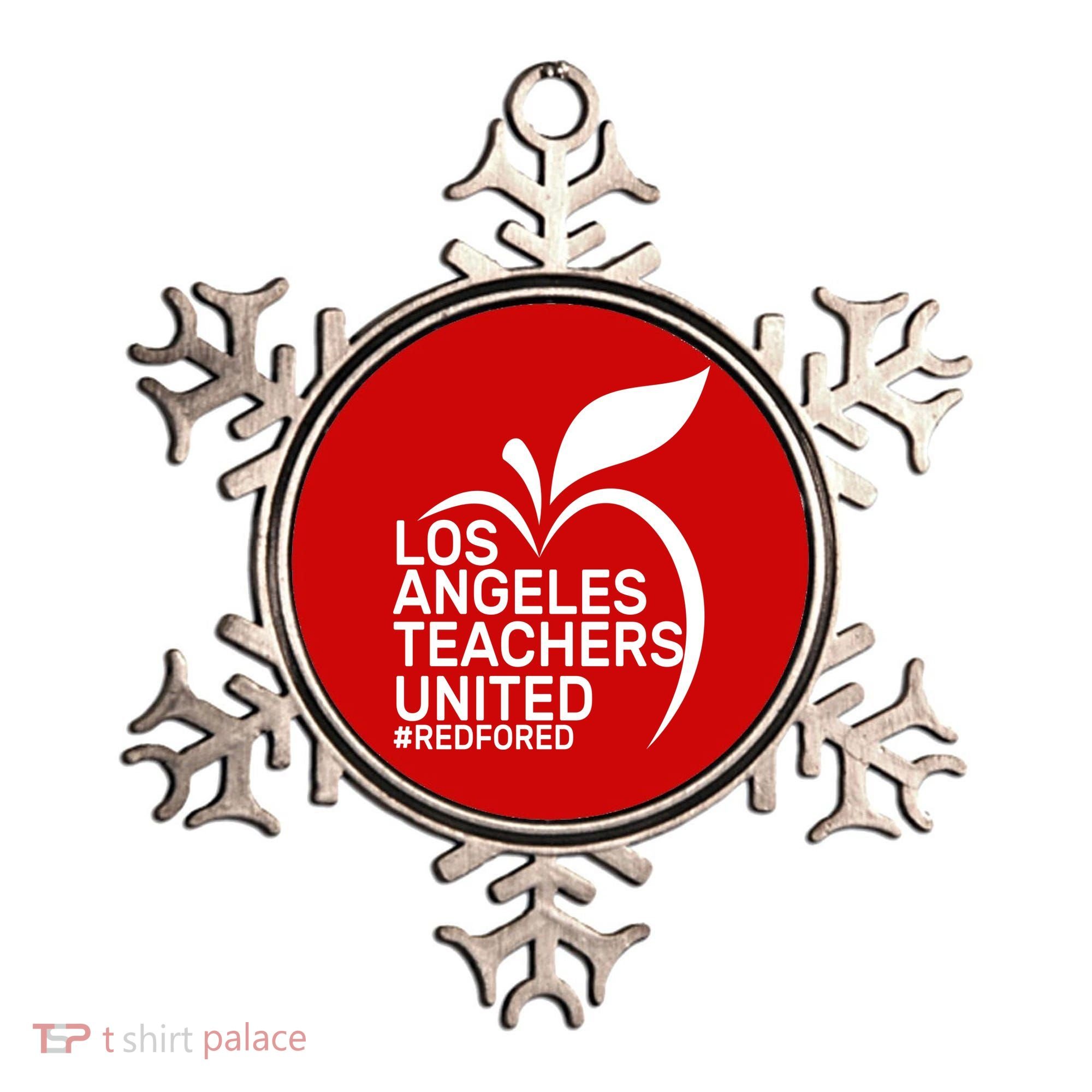 Los Angeles Teachers United Red For Ed Ornament