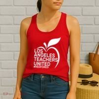 Los Angeles Teachers United Red For Ed Women's Tank Top thumb 2