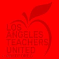 Los Angeles Teachers United Red For Ed Santa Hat thumb 1