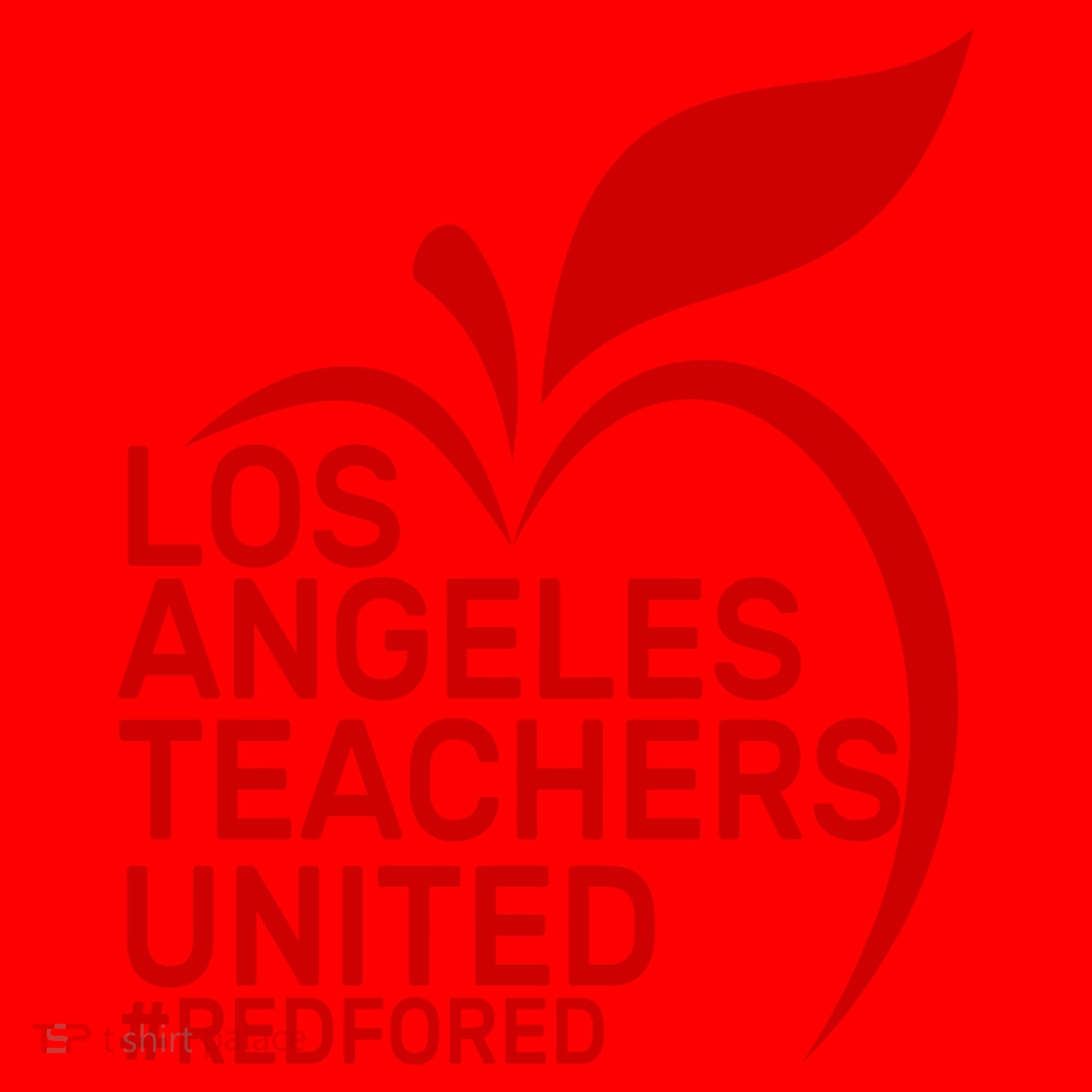 Los Angeles Teachers United Red For Ed Santa Hat