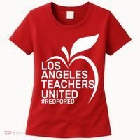 Los Angeles Teachers United Red For Ed Women's T-Shirt thumb 0