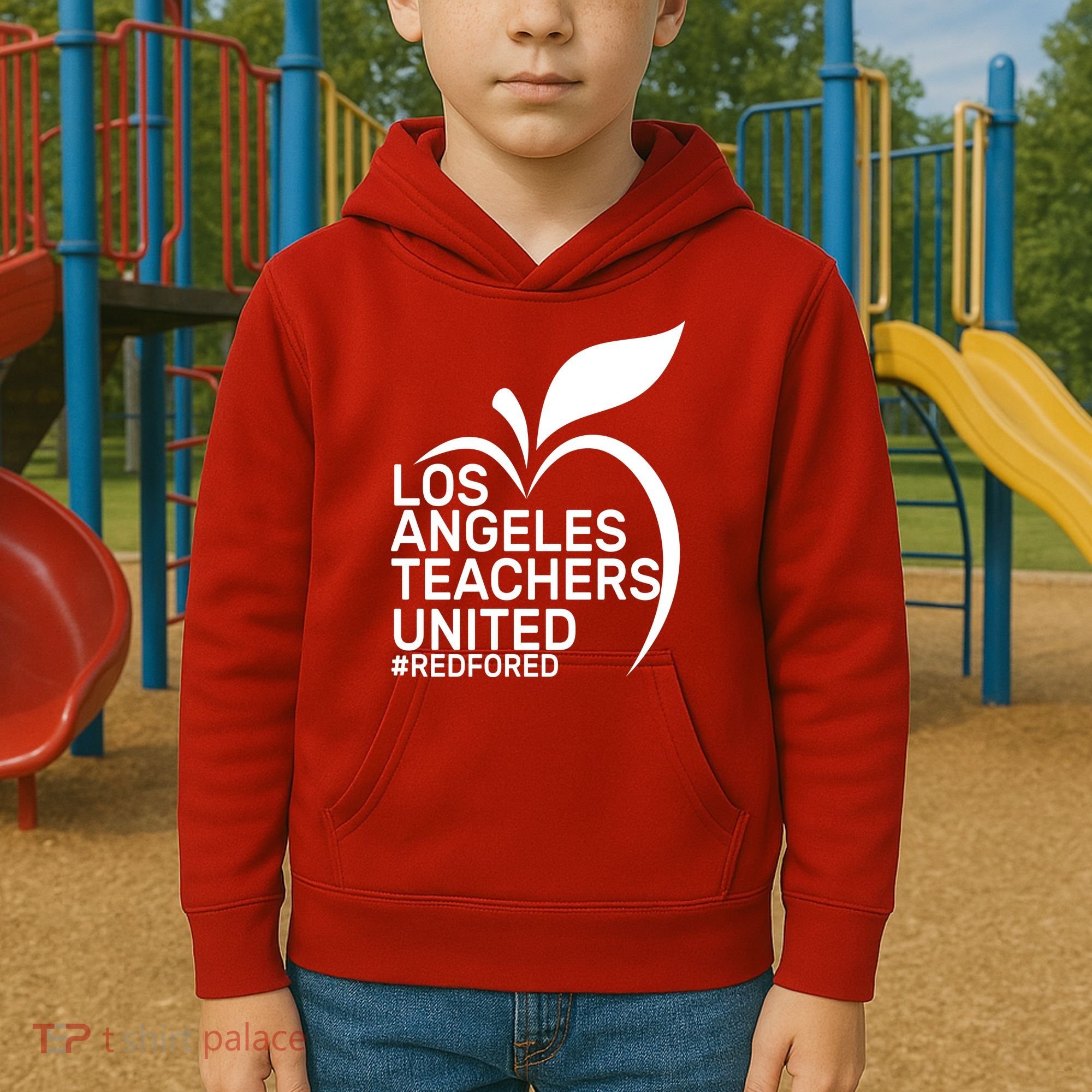 Los Angeles Teachers United Red For Ed Kids Hoodie