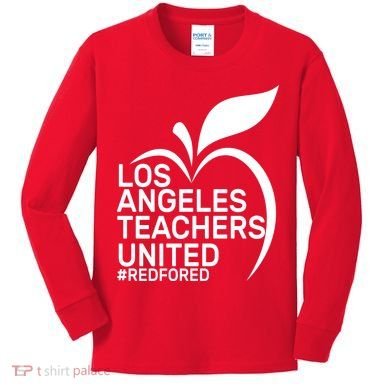 Los Angeles Teachers United Red For Ed Kids Long Sleeve Shirt