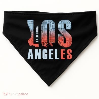 Los Angeles Vintage Emblem USA-Made Doggie Bandana