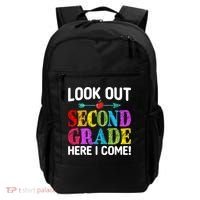 Look Out Second Grade Here I Come First Day Back To School Gift Backpack thumb 0