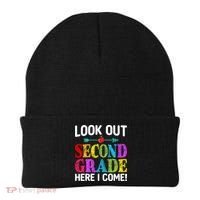 Look Out Second Grade Here I Come First Day Back To School Gift Beanie thumb 0