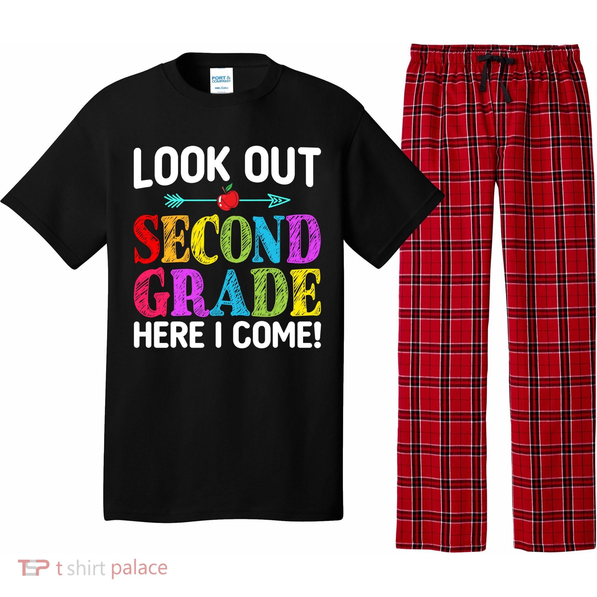 Look Out Second Grade Here I Come First Day Back To School Gift Pajama Set