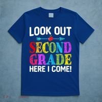 Look Out Second Grade Here I Come First Day Back To School Gift T-Shirt thumb 5