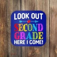 Look Out Second Grade Here I Come First Day Back To School Gift Coaster thumb 0