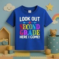 Look Out Second Grade Here I Come First Day Back To School Gift Toddler T-Shirt thumb 3