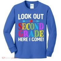 Look Out Second Grade Here I Come First Day Back To School Gift Kids Long Sleeve Shirt thumb 0