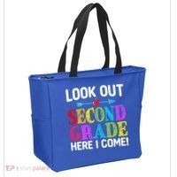 Look Out Second Grade Here I Come First Day Back To School Gift Tote Bag thumb 2