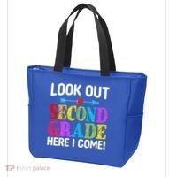 Look Out Second Grade Here I Come First Day Back To School Gift Tote Bag thumb 3