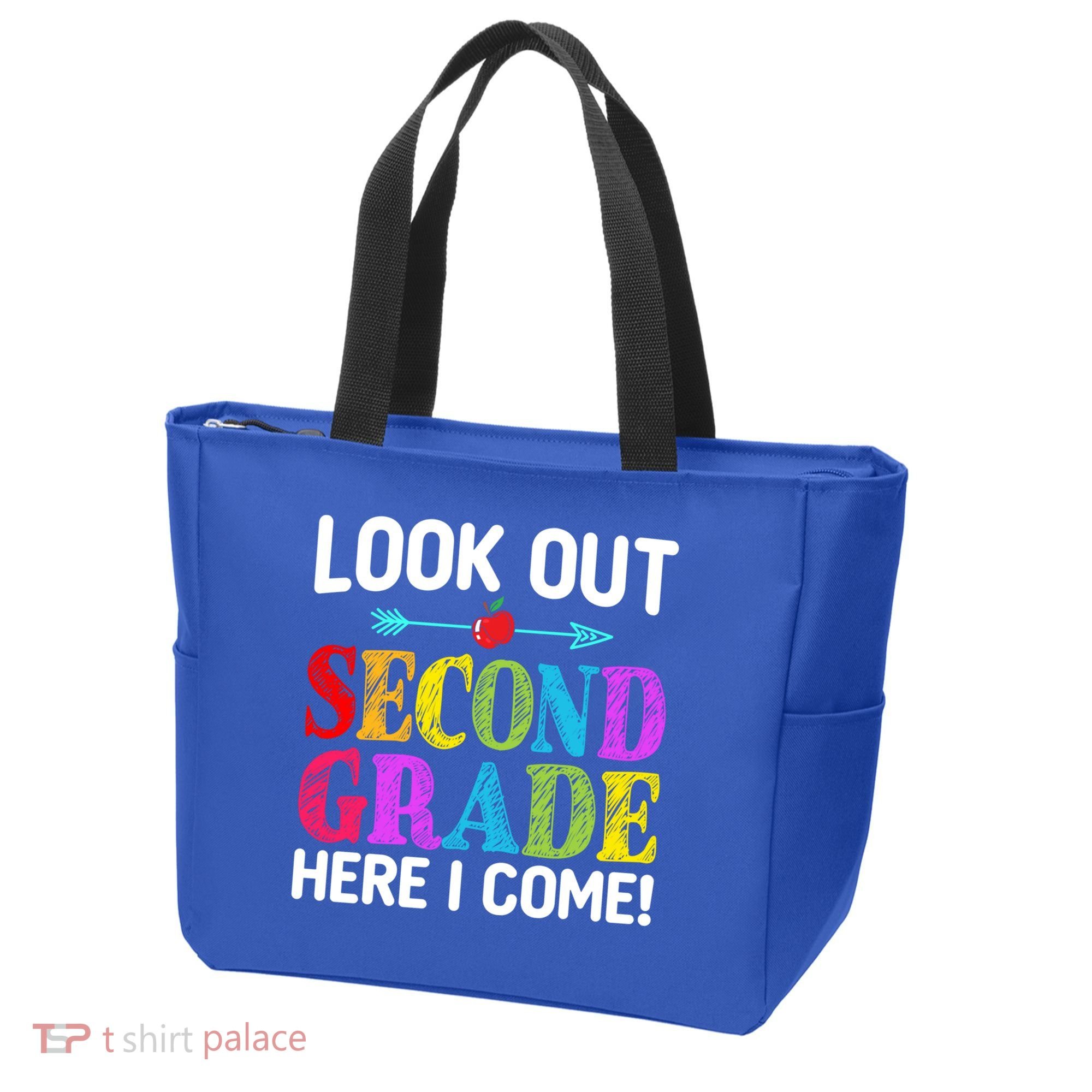 Look Out Second Grade Here I Come First Day Back To School Gift Tote Bag