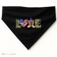Love Our Soldiers, US Troops USA-Made Doggie Bandana thumb 0