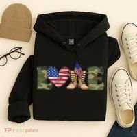 Love Our Soldiers, US Troops Hoodie thumb 4