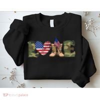 Love Our Soldiers, US Troops Sweatshirt thumb 2