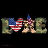 Love Our Soldiers, US Troops Women's Hoodie thumb 2