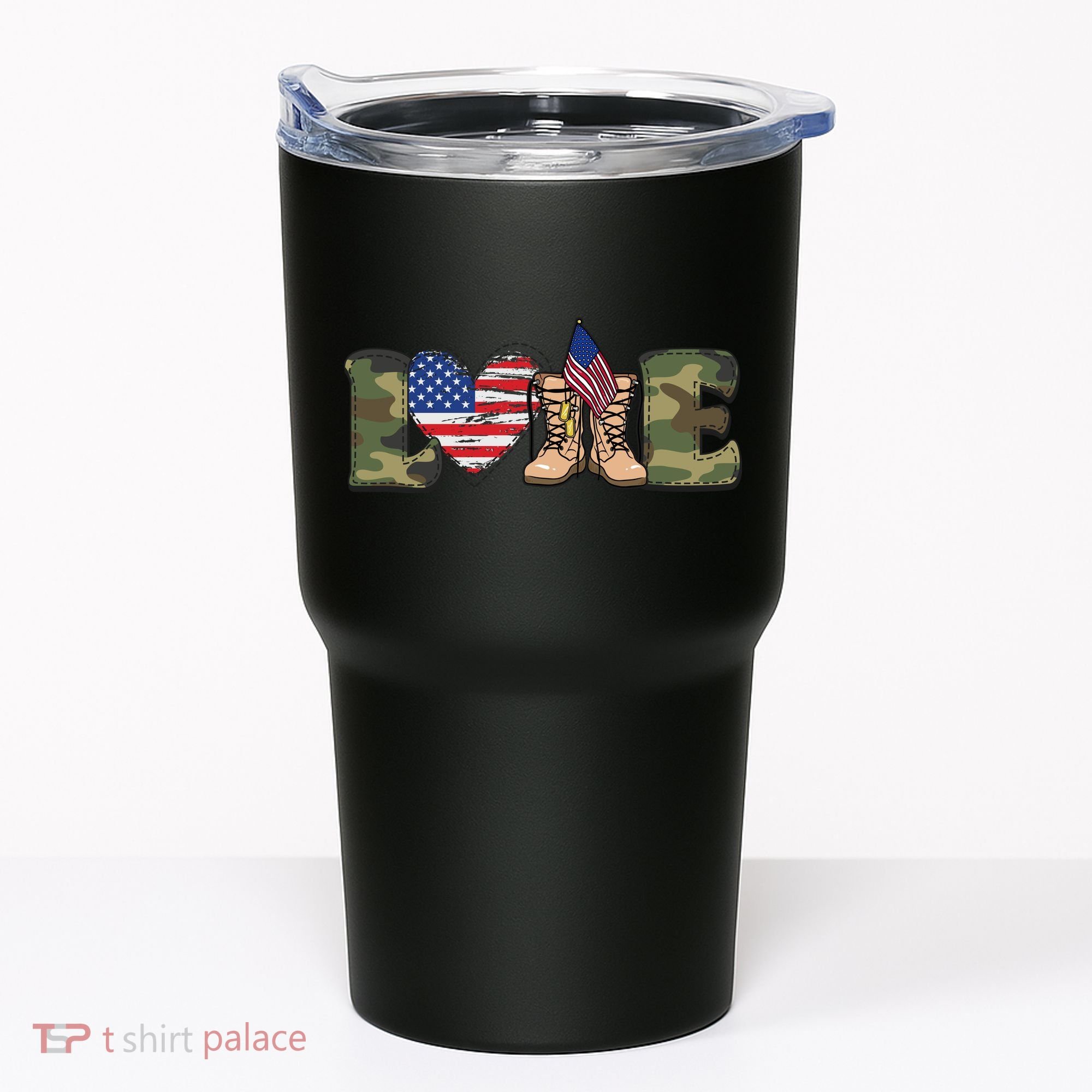 Love Our Soldiers, US Troops Tumbler