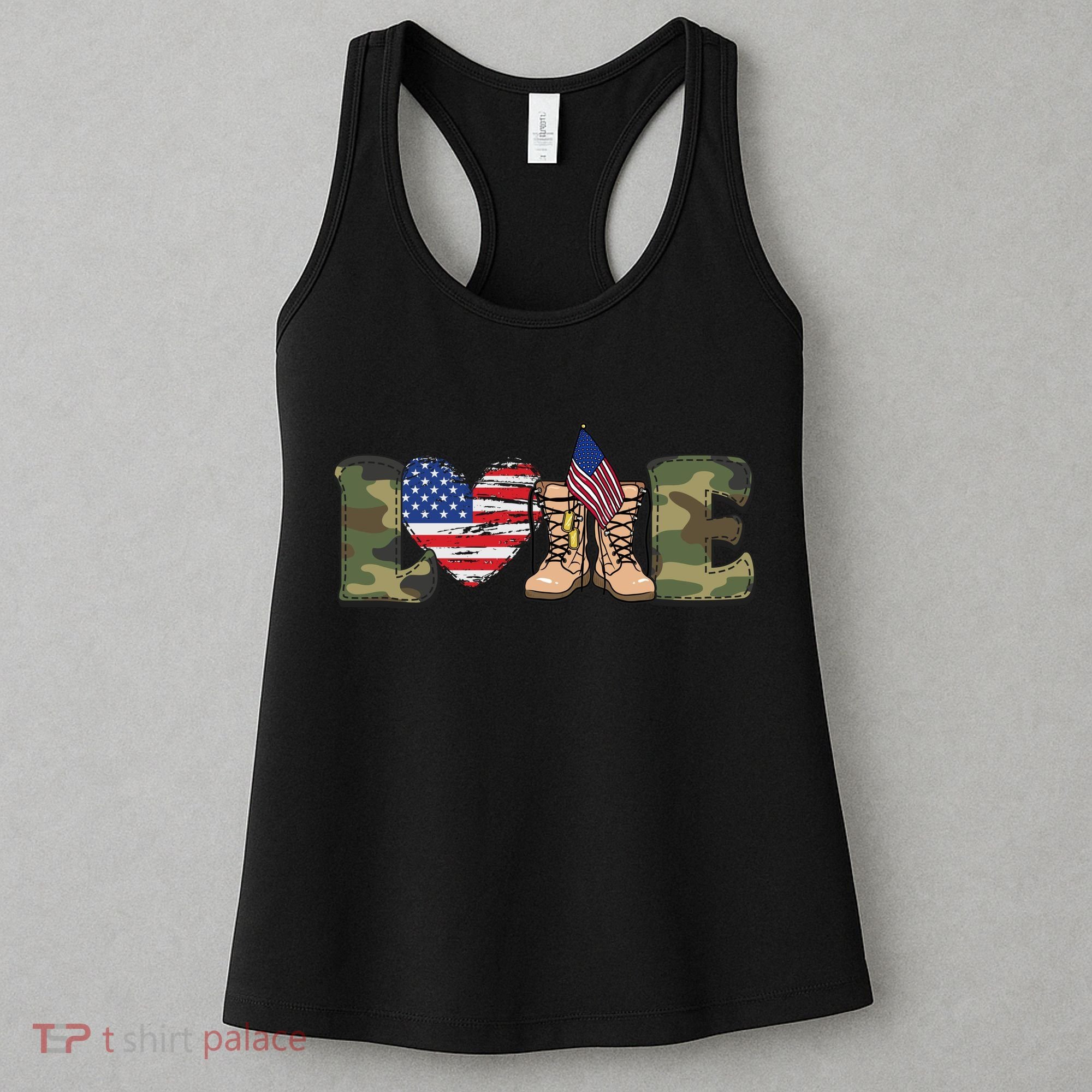 Love Our Soldiers, US Troops Women's Tank Top