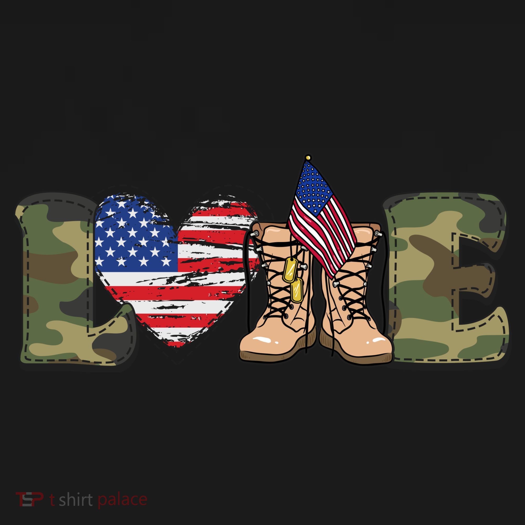 Love Our Soldiers, US Troops Baby Bodysuit