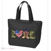 Love Our Soldiers, US Troops Tote Bag thumb 3