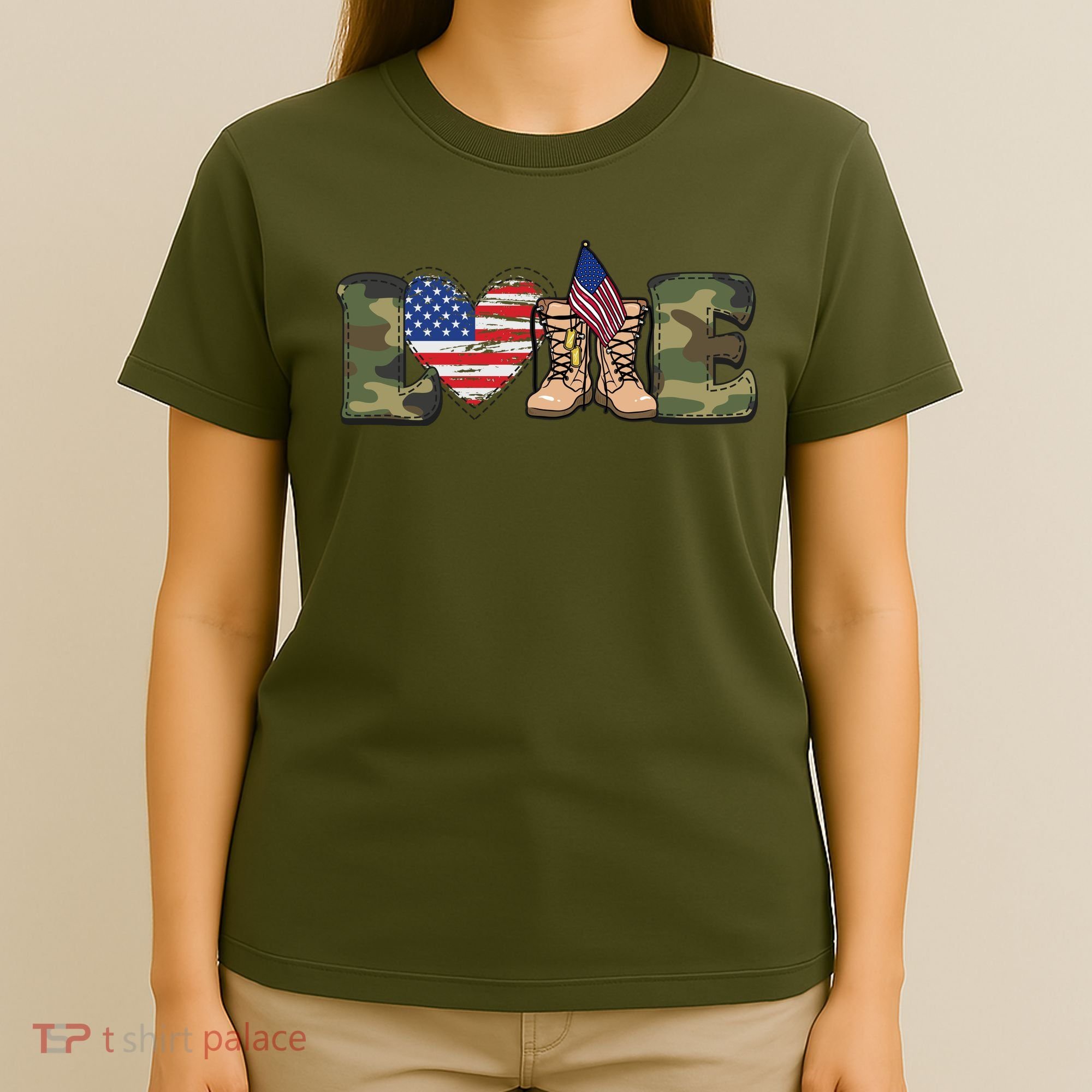 Love Our Soldiers, US Troops T-Shirt