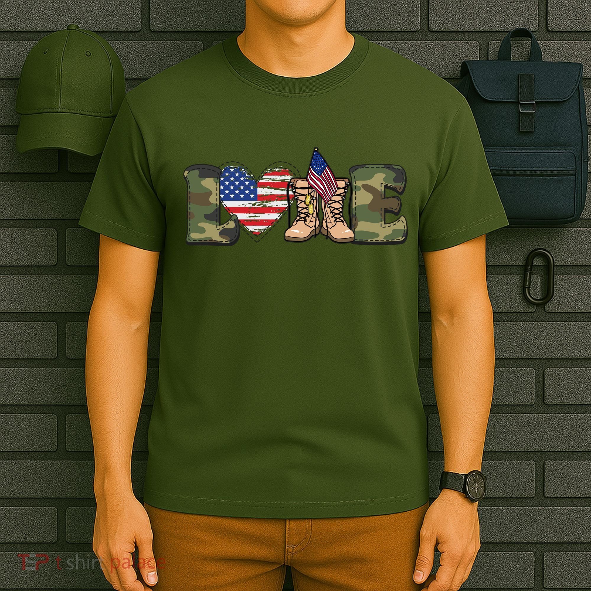 Love Our Soldiers, US Troops T-Shirt